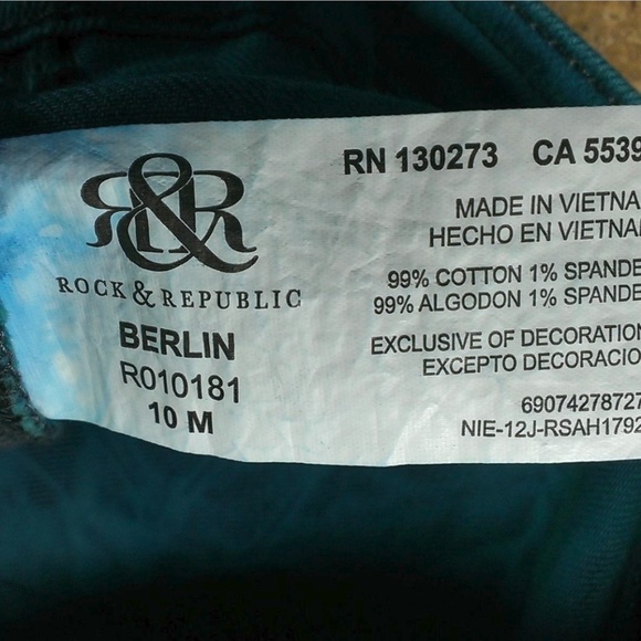 SOLD Rock Republic Berlin Oscar Green Women 10 159 - Picture 6 of 7